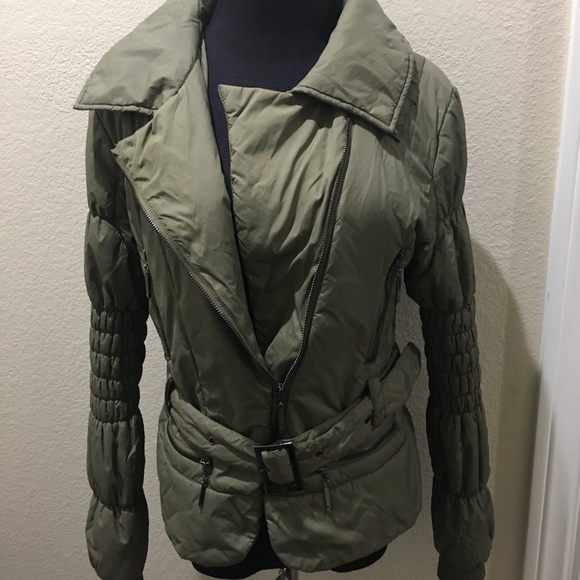 Cristina gavioli puffer jacket olive green - Picture 4 of 9